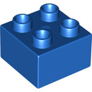 LEGO Blauw Duplo Steen 2 x 2 (3437 / 89461)