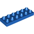 LEGO Bleu Duplo assiette 2 x 6 (98233)