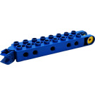 LEGO Blau Duplo Toolo Backstein 2 x 8 plus Forks und Screw at Eins Ende und Swivelling Clip at the Other