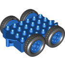 LEGO Blauw Duplo Wagon Onderzijde 4 X 6 (40629)