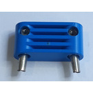 LEGO Blauw Electric 2 Way Connector - Male, Breed, Lang
