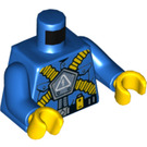 LEGO Bleu Electrolyzer Minifig Torse (973 / 76382)
