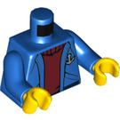 LEGO Blue Ferry Captain Minifig Torso (973 / 76382)