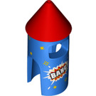 LEGO Blau Firework Costume mit rot oben mit 'BANG'  (38345)