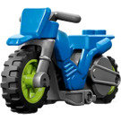 LEGO Blue Flywheel Dirt Bike with Lime Rear Wheel