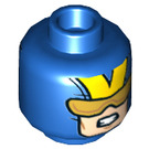 LEGO Blue Giant Man Hank Pym Minifigure Head (Recessed Solid Stud) (3626 / 35062)