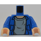 LEGO Blue Harry Potter Blue Shirt Torso with Blue Arms and Light Flesh Hands (973 / 73403)