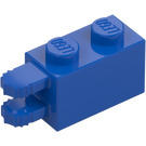 LEGO Blue Hinge Brick 1 x 2 Locking with Dual Finger on End Horizontal (30540 / 54672)