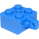 LEGO Blauw Scharnier Steen 2 x 2 Vergrendelings met 1 Finger Verticaal (geen asgat) (30389)