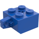 LEGO Blue Hinge Brick 2 x 2 Locking with 1 Finger Vertical with Axle Hole (30389 / 49714)