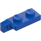 LEGO Blue Hinge Plate 1 x 2 Locking with Single Finger on End Vertical with Bottom Groove (44301)