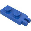 LEGO Blue Hinge Plate 1 x 2 with 2 Stubs and Solid Studs (Solid Studs)