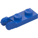 LEGO Blauw Scharnier Plaat 1 x 2 met Vergrendelings Vingers met groef (44302)