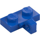 LEGO Bleu Charnière assiette 1 x 2 avec Verticale Verrouillage Stub avec rainure inférieure (44567 / 49716)