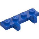 LEGO Blauw Scharnier Plaat 1 x 4 Vergrendelings met Twee Vingers (44568 / 51483)