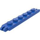 LEGO Blu Cerniera Piastra 1 x 6 con 2 e 3 Innesti su Ends (4504)