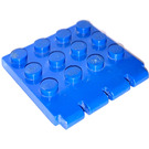 LEGO Blauw Scharnier Plaat 4 x 4 Voertuig Roof (4213)