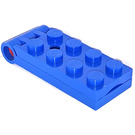 LEGO Blauw Hinged Plaat 2 x 4 (3149)