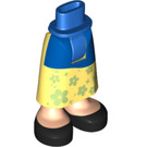 LEGO Bleu Hanche avec Medium Skirt avec Mulan Jaune Skirt avec Fleurs (59794)