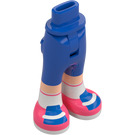 LEGO Blauw Heup met Pants met Roze en Blauw shoes (2277)