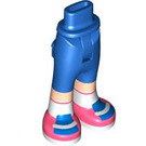 LEGO Blauw Heup met Pants met Pink en Blauw shoes (2277)
