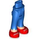 LEGO Blauw Heup met Pants met Rood shoes en Wit Laces (35642)