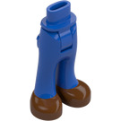 LEGO Azul Cadera con Pants con Reddish Marrón Shoes (35584 / 35642)