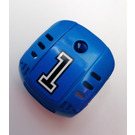 LEGO Blauw Hockey Helm met NHL logo en 1 Sticker (44790)