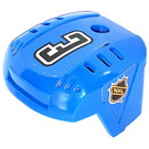 LEGO Blau Hockey Helm mit NHL Logo und 3 Aufkleber (44790)