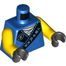 LEGO Niebieski Jay - Legacy Minifigurka Tułów (973 / 76382)