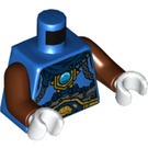 LEGO Blauw Lavertus met Parelmoer goud Armour Minifiguur Torso (973 / 76382)