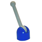 LEGO Blue Lever Base with Light Gray Lever (4592 / 73587)