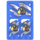 LEGO Blau Lion mit Krone Flags (Set of 3)