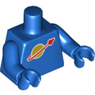 LEGO Bleu Minifig Torse (973 / 88585)