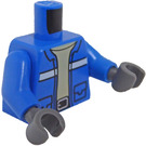 LEGO Blue Minifig Torso with Animal Rescue on back (973 / 76382)