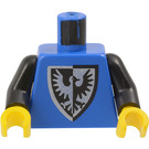 LEGO Blau Minifig Torso mit Schwarz Falcon Schild (1st Reissue) (973)