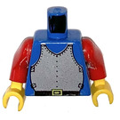 LEGO Blå Minifig Torso med Breatplate Rustning (973)