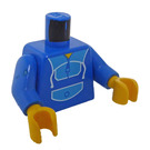 LEGO Blu Minifigure Busto con Jogging Abito (973)