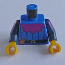 LEGO Blue Minifig Torso with Pinstripes and Money Pouch (973 / 76382)