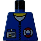 LEGO Bleu Minifigurine Torse sans bras avec Garde Côtière logo et Name Tag (973)