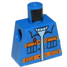 LEGO Blauw Minifig Torso zonder armen met Decoratie (973)