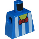 LEGO Blå Minifig Torso uden arme med Dekoration (973)