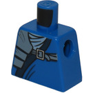 LEGO Blue Minifig Torso without Arms with Jay ZX (973)