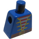 LEGO Blauw Minifiguur Torso zonder armen met Piraten Vest (973)