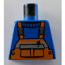 LEGO Blauw Minifiguur Torso zonder armen met Safety Streep (973)