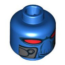 LEGO Bleu Minifigure Diriger avec Alien Affronter, Les yeux rouges et Breathing Apparatus (Goujon de sécurité) (3626 / 91016)