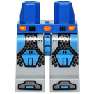 LEGO Blå Minifigur Hofter og ben med Rustning,  Hexagonal Knee Puter (73200)