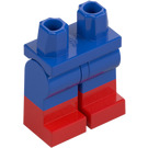 LEGO Blau Minifigur Hüften und Beine mit Rot Boots (21019 / 77601)