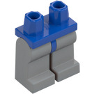 LEGO Bleu Minifigurine Les hanches avec Medium Stone Gris Jambes (73200 / 88584)