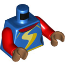 LEGO Bleu Ms. Marvel Minifig Torse (973 / 76382)